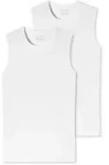 SCHIESSER Herren Tanktop 2er Pack - Serie "95/5", Rundhals, S-4XL Wei&szlig; M