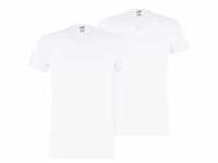 PUMA Herren T-Shirts im Pack - Basic V-Neck, Vorteilspack, V-Ausschnitt, Kurzarm, uni
