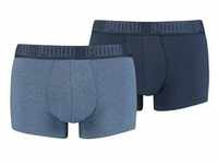 PUMA Herren Boxer Shorts, 2er Pack - Basic Trunks, Cotton Stretch, einfarbig