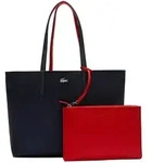 LACOSTE Damen Wendetasche mit Pochete - ANNA Shopping Bag, 35x30x14cm (BxHxT),