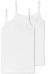 SCHIESSER Damen Spaghettitop, 2er Pack - Single Jersey, Serie 95/5, uni Wei&szlig; XL