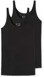 SCHIESSER Damen Tr&auml;gertop, 2er Pack - Single Jersey, Serie 95/5, uni Schwarz L