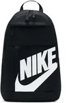 Nike Unisex Rucksack - Elemental Backpack, Logo-Print, 21 l, 48,5x30,5x15cm Schwarz