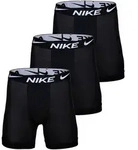 NIKE Herren Boxer Shorts, 3er Pack - Boxer Brief long, Dri-Fit Micro, Logobund