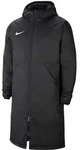 NIKE Herren Wintermantel - Park 20, Winterjacke, Kapuze, Logo, einfarbig Schwarz M