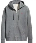 Levi's Herren Sweatjacke mit Kapuze - The Original Housemark Zip Up, Baumwolle Grau /
