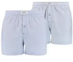 Levi's Herren Boxershorts, 2er Pack - Web-Shorts, Baumwolle, einfarbig Hellblau / M