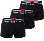 HUGO Herren Boxer Shorts, 3er Pack - Trunks Triplet Pack, Logo, Cotton Stretch