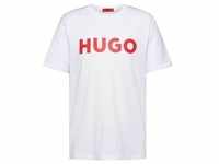 HUGO Herren T-Shirt - Dulivio, Rundhals, Kurzarm, Logo, Baumwolle Weiß XL