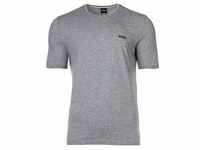 BOSS Herren T-Shirt - Rundhals, Mix & Match, Baumwoll Stretch, Logo Grau L