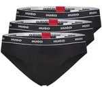 HUGO Damen Slips, 3er Pack - Brief Stripe, Unterw&auml;sche, Baumwolle, Logo, einfarbig