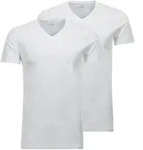 RAGMAN Herren T-Shirt, 2er Pack - Body Fit V-Neck, Natural Flex Cotton,...