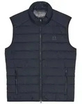 Marc O'Polo Herren Steppweste - Woven Outdoor Vest, Stehkragen, Zipper, uni Blau L