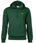 LACOSTE Herren Hoodie mit Kapuze - Sweatshirt, aufgerautes Fleece, Baumwoll-Mix Gr&uuml;n