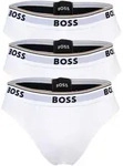 BOSS Herren Slips, 3er Pack - Briefs 3P Power, Cotton Stretch, Logo, einfarbig Wei&szlig;