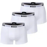 BOSS Herren Trunks, 3er Pack - 3P Power, Boxershorts, Cotton Stretch, Logo, uni Wei&szlig;