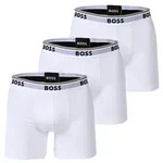 BOSS Herren Boxershorts, 3er Pack - Boxer Briefs 3P Power, Cotton Stretch, Logo Wei&szlig;