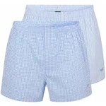 BOSS Herren Web-Boxershorts, 2er Pack - Woven Boxer, kariert, gestreift, Baumwolle