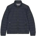 Marc O'Polo Herren Steppjacke - Woven Outdoor Jackets, Stehkragen, Zipper, uni Blau