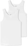 UNCOVER by SCHIESSER Herren Unterhemd 2er Pack - Serie "Uncover", Rundhals Wei&szlig; S