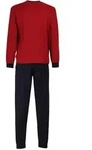 G&Ouml;TZBURG Herren Schlafanzug lang - Pyjama V-Ausschnitt, Pure Cotton Chili Pepper L