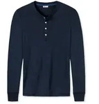SCHIESSER Revival Herren Shirt - Langarm, Unterhemd, Karl-Heinz Blau XL