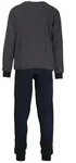 G&Ouml;TZBURG Herren Schlafanzug lang - Pyjama V-Ausschnitt, Pure Cotton Marine XL (54)