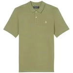 Marc O'Polo Herren Poloshirt, kurzarm - Small-Logo, Regular Fit, Cotton-Piqu&eacute; Gr&uuml;n