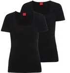 HUGO Damen T-Shirt, 2er Pack - T-Shirt RN, Unterziehshirt, Rundhals, Baumwolle,