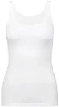 CALIDA Damen Top - Natural Comfort, Unterhemd, Tank Top, Jersey, einfarbig Wei&szlig; S