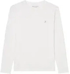 Marc O'Polo Herren Longsleeve - Small-Logo, Shaped Fit, Baumwolle, Logoprint, uni