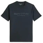 Marc O'Polo Herren T-Shirt - Big-Logo, Regular Fit, Baumwolle, Logoprint, uni Blau M
