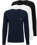 BOSS Herren Langarmshirt, 3er Pack - LS ShirtRN 3P Classic, Longsleeve, Rundhals