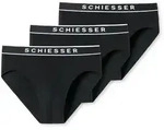 SCHIESSER Herren Slips, 3er Pack - "95/5", Rio Briefs, Logo-Bund, Stretch Baumwolle