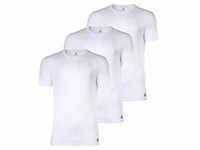 adidas Herren T-Shirt, 3er Pack - Active Core Cotton, Rundhals, Crew Neck, uni Weiß