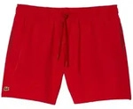 LACOSTE Herren Badeshorts - Swimshorts, Badehose, schnelltrocknend, Logo, uni Rot L