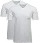 RAGMAN Herren T-Shirt 2er Pack - 1/2 Arm, Unterhemd, V-Neck Wei&szlig; L
