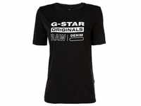G-STAR RAW Damen T-Shirt - Originals Label Regular Fit, Rundhals, Kurzarm, Print