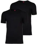 s.Oliver Herren T-Shirt, 2er Pack - Basic, Rundhals, einfarbig Schwarz S