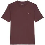Marc O'Polo Herren T-Shirt - Small-Logo, Regular Fit, Baumwolle, Logoprint, uni Rot S