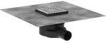 Hansgrohe RainDrain Point Komplettset, Punktablauf, Edelstahl geb&uuml;rstet, 100 x...