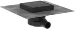 Hansgrohe RainDrain Point Komplettset, Punktablauf, Mattschwarz / befliesbar, 150 x