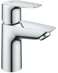 Waschtischmischer Grohe BauEdge S-Size, Ausladung 93 mm, Mittelstellung kalt, mit