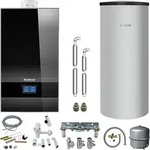 Buderus GB182i.2 Logaplus Gas-Brennwert Paket W42 schwarz mit Regelung BC400 und