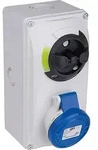 CEE-Wandsteckdose 16A, 3-polig, 230V Abschaltbar mit Verriegelung IP44 -