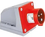 CEE-Wandger&auml;testecker 16A, 5-polig, 400V Twist, IP44 - Schraubklemmen