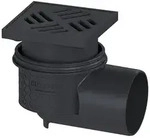 KESSEL Ablauf-Practicus DN 100 seitlich Rost schwarz - 138 x 138 - 4511040