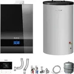 Buderus GB192i.2 Logaplus Gas-Brennwert Paket W50 schwarz mit Regelung BC400,...