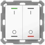 Taster Light 55 2-fach, RGBW, mit Temperatursensor, Reinwei&szlig; gl&auml;nzend,...