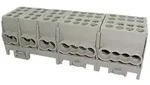 Hauptleitungs-Abzweigklemme - 5x grau, 5-polig 10x Eingang 25 mm2 / 18x Ausgang...